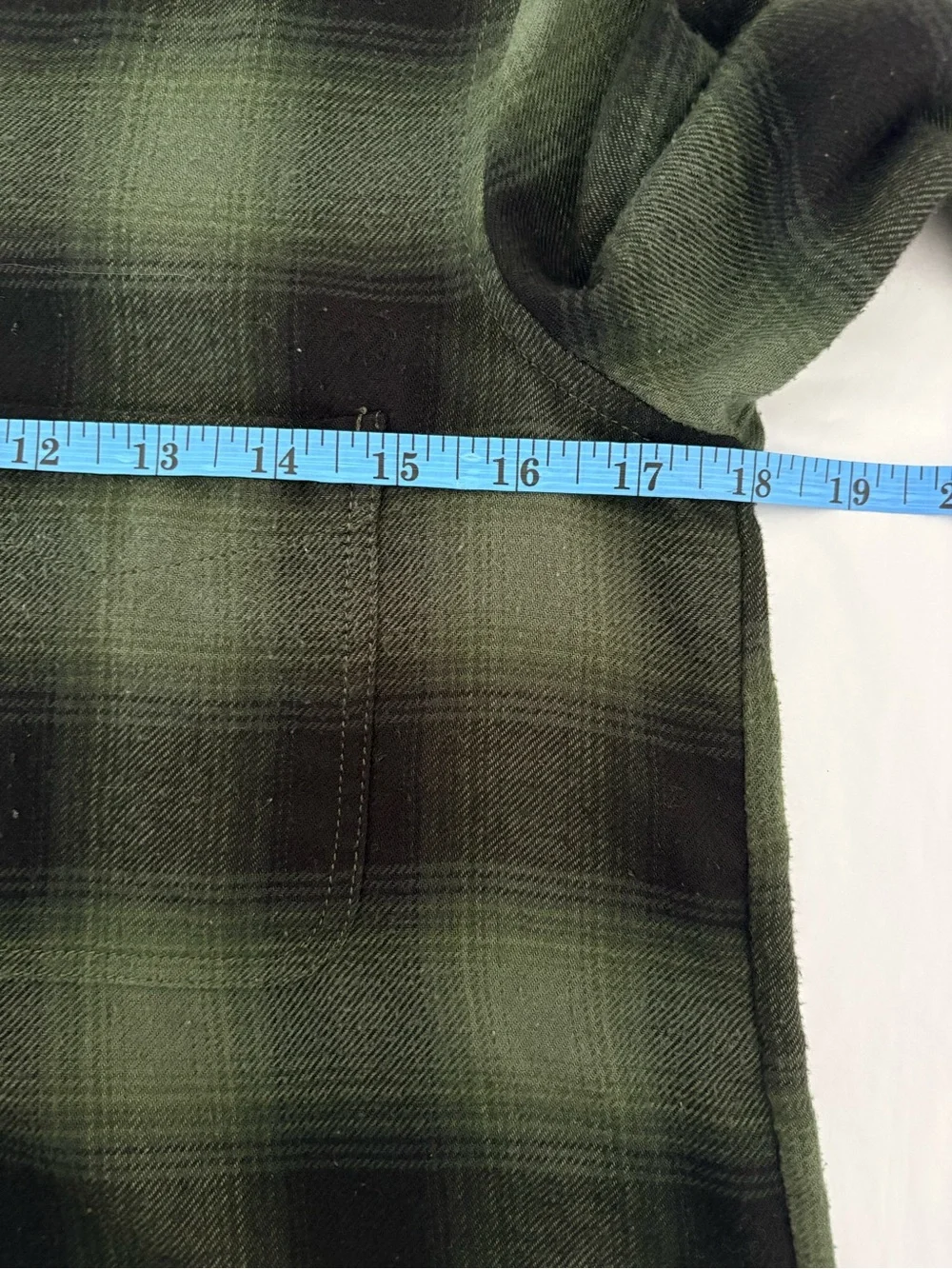 American Eagle Soft & Sexy Plaid Button Down Shirt Sz S Forest Green Black EUC - Picture 11 of 12